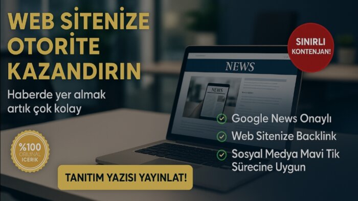 newse kayıtlı haber sitelerinde tanıtım yazınızı yayınlarım