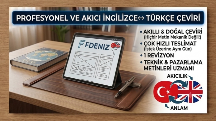  İngilizce metinlerinizi profesyonelce çeviririm