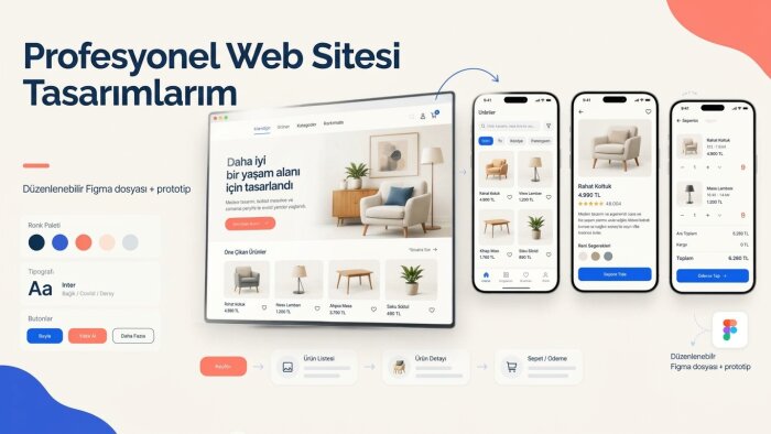modern, hızlı ve mobil uyumlu web siteleri yapıyorum