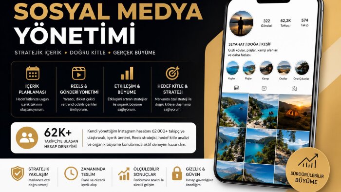 sosyal medya hesaplarınızı başarılı bir şekilde yönetirim