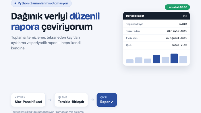 metin PDF veya CSV verilerinizi düzenli tabloya dönüştürürüm