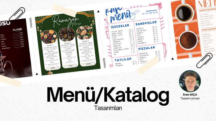 işletmeleriniz için profesyonel menü tasarımı yaparım