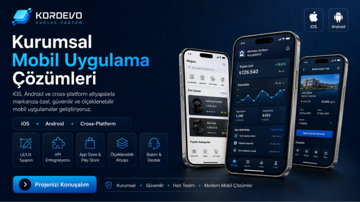 profesyonel mobil uygulama geliştiriyorum