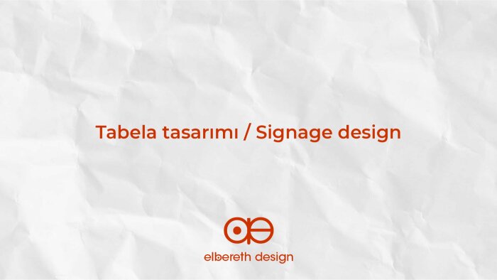 firmanıza uygun tabela tasarımı yapabilirim