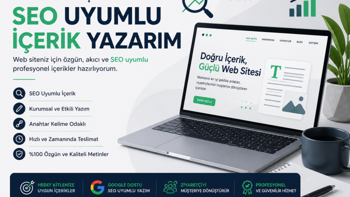 web siteniz için SEO uyumlu profesyonel içerikler yazarım