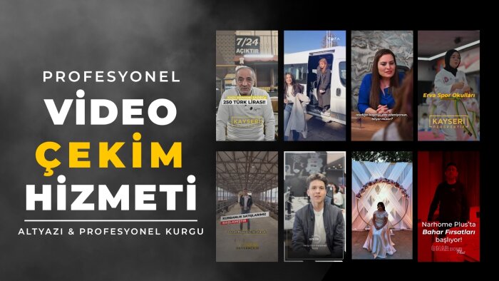 işletmeniz için profesyonel video çekimleri yapıyorum