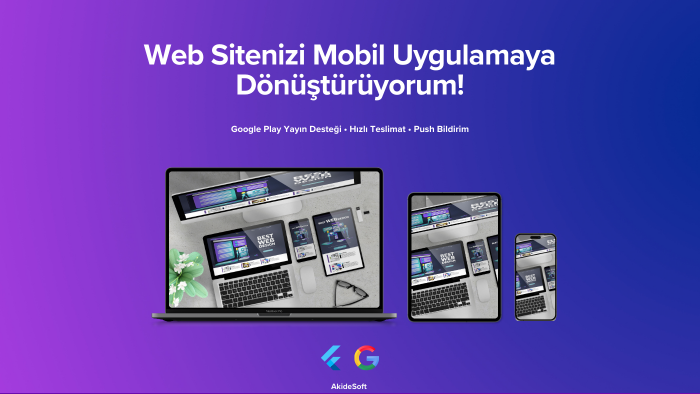 mobil uyumlu web sitenizi mobil uygulama yaparım