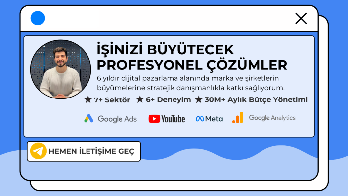 Google-Facebook-Instagram reklamlarınızı kurup yönetirim