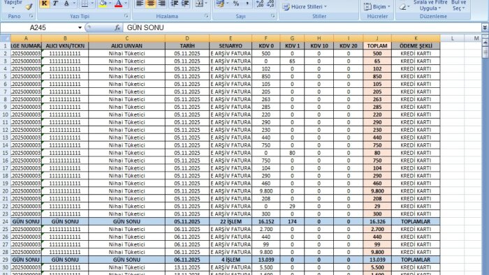  POS banka verilerinizi profesyonel Excel'e dönüştürürüm