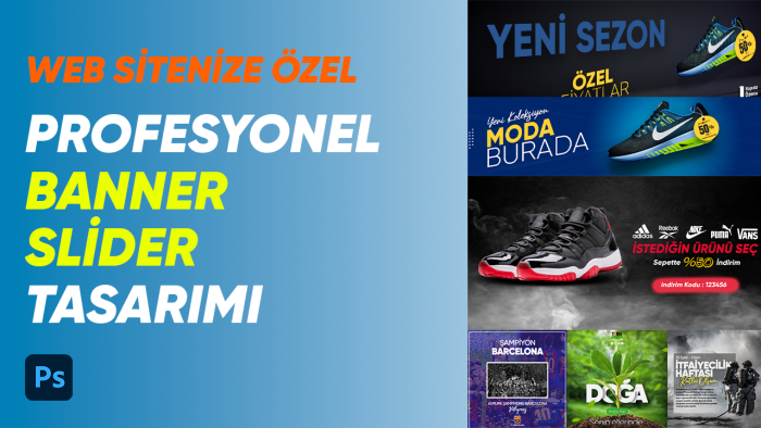 size özel ilgi çekici banner tasarlayabilirim