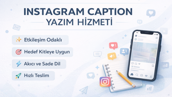 Instagram için etkili caption yazıyorum