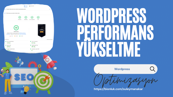 Wordpress sitenize hız ve performans düzenlemeleri yaparım