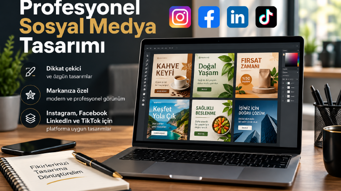 sosyal medyanız için profesyonel post tasarımları hazırlarım