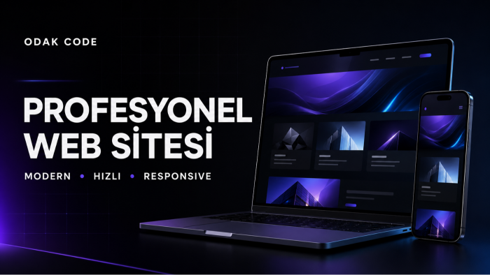 ihtiyacınıza özel modern ve hızlı web sitesi geliştiririm