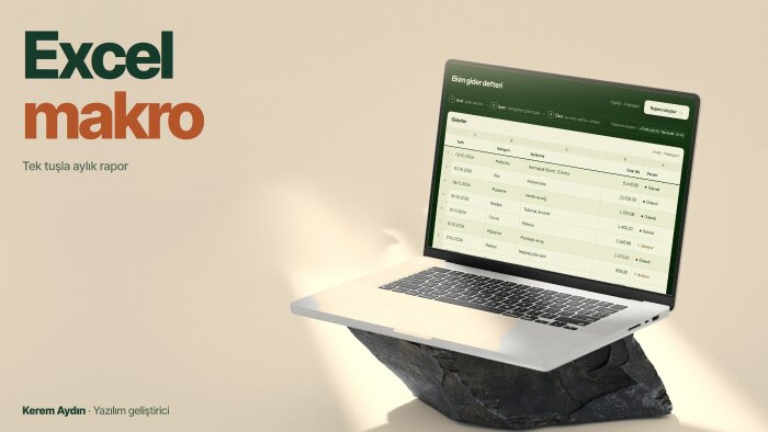 Excel makrosu ve tablo otomasyonu yaparım