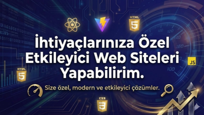 ihtiyaçlarınıza özel etkileyici web siteleri yapabilirim