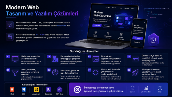 web sitenizi geliştirebilirim