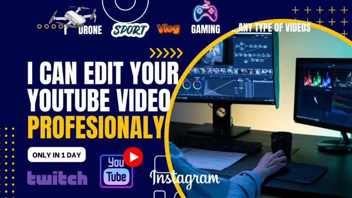 profesyonel olarak videolarınızı  editleyebilirim