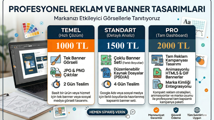 etkileyici ve modern reklam banner tasarımları yapıyorum