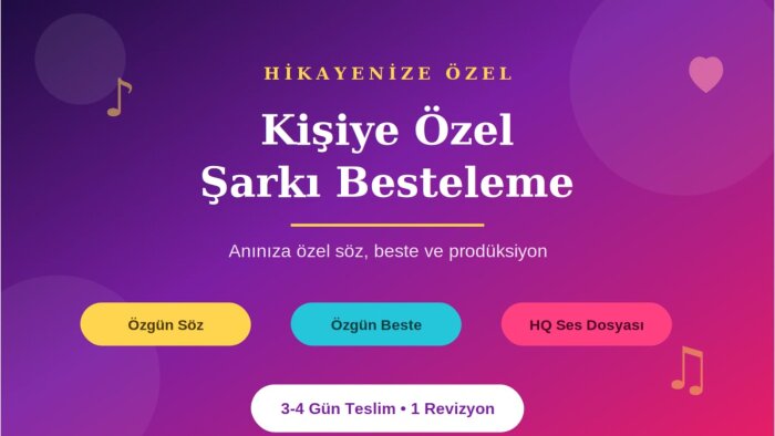 hikayenden şarkı yapabilirim
