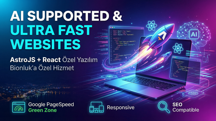 google'da öne çıkaracak ultra hızlı web siteleri tasarlarım
