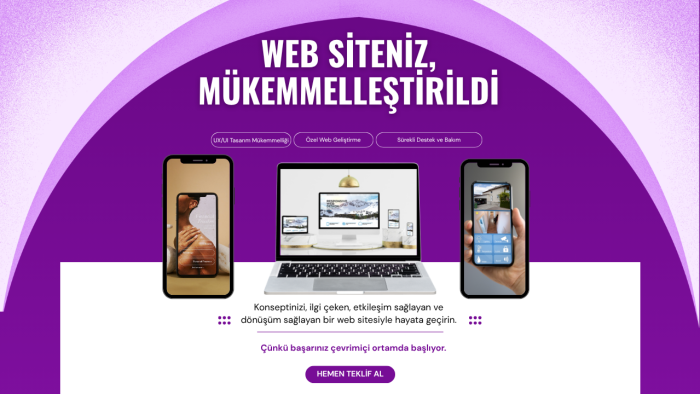 anahtar teslim web sitesi ve mobil uygulama geliştiririm