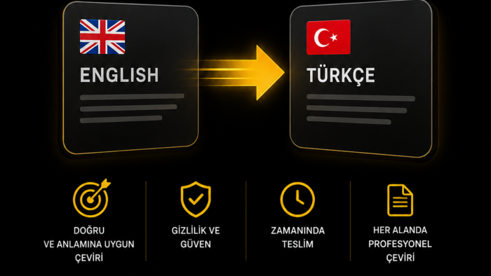 İngilizce ve Türkçe arası her belegeyi çeviririm
