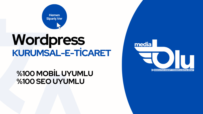 wordpress kurumsal ve e-ticaret web sitenizi yaparım