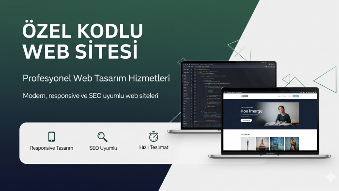 hayalinizdeki özel kodlu web sitesini hayata geçiriyorum