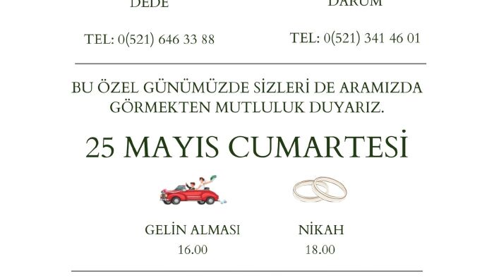 davetiyenizi tasarlarım