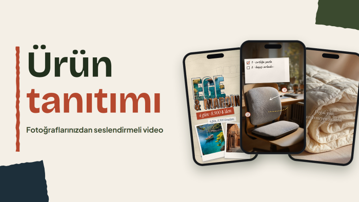 fotoğraflarınızdan ürün tanıtım videosu hazırlarım