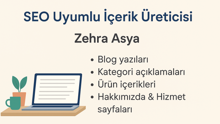 Ceo uyumlu özgün içerikler yazarım