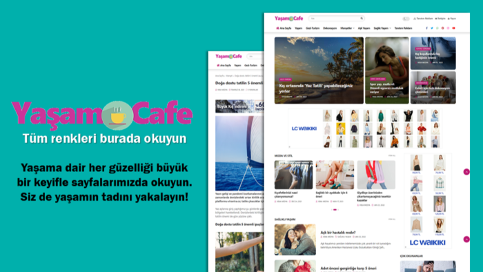 yaşam cafe sitemizde tanıtım yazılarınızı yayınlıyorum