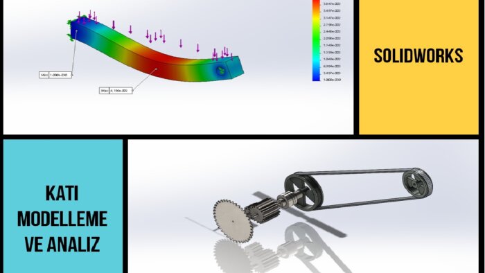 SolidWorks ile katı modelleme ve analiz yaparım