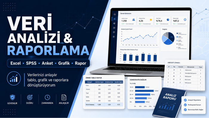 veri analizi ve raporlama yaparım