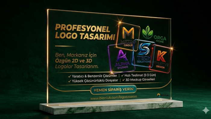 markanız için 2D veya 3D logolar tasarlarım