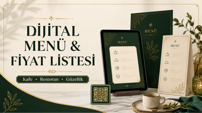 işletmeniz için dijital menü ve fiyat listesi tasarlarım