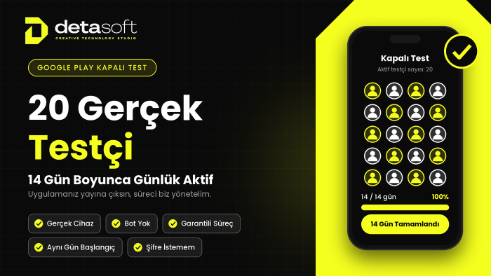 google play 20 testçi ile 14 gün kapalı test yapabilirim