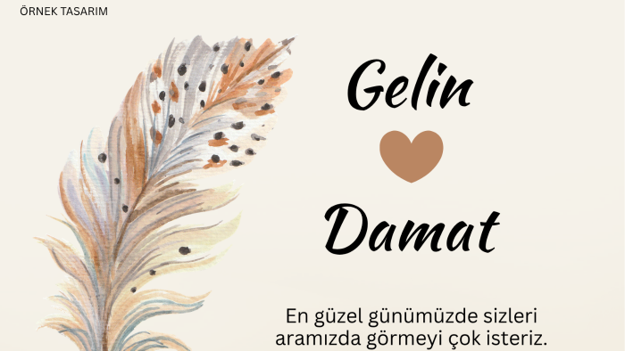  boho ve minimal düğün davetiyesi tasarlıyorum