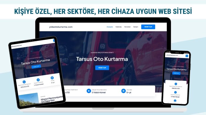 profesyonel anahtar teslim web sitesi tasarlarım
