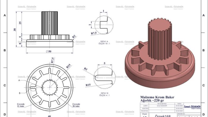 solidworks ile 3d Teknik çizim ve modelleme yapabilirim