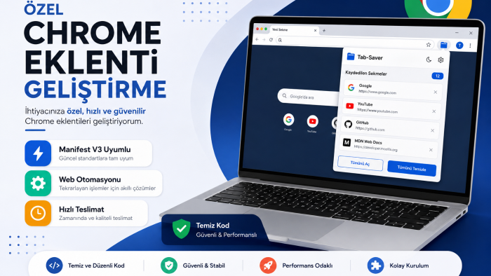 sizin isteklerinize uygun chrome eklentisi yapabilirim