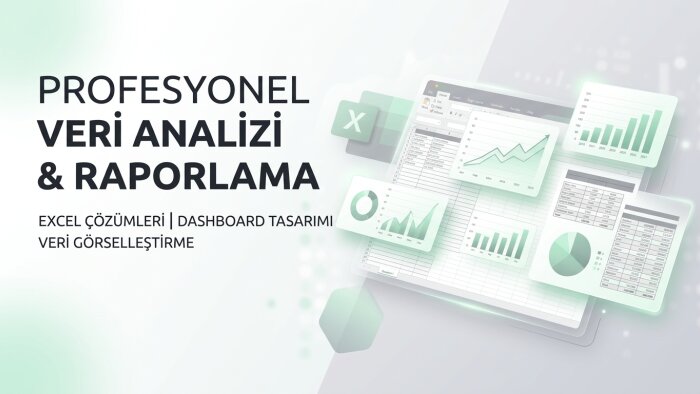 excel ile verilerinizi analiz eder, raporlar hazırlarım