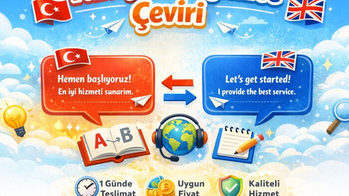 türkçe- ingilizce ingilizce-türkçe çeviri yapıyorum