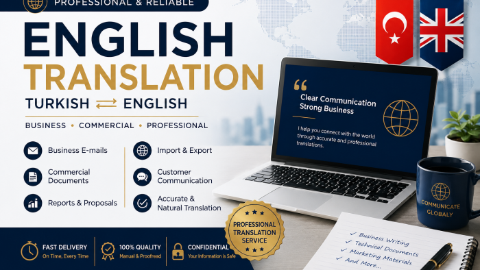 profesyonel İngilizce iş yazışmaları hazırlarım