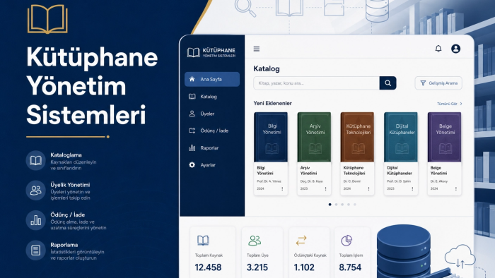 kütüphane ve arşiv yönetim sistemleri geliştiririm