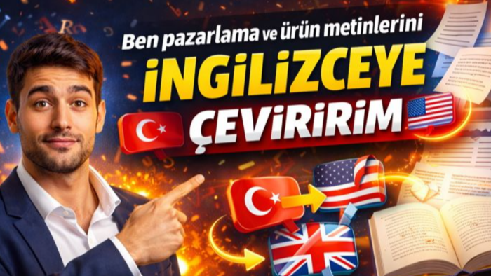 pazarlama ve ürün metinlerini İngilizceye çeviririm