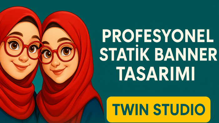  markanız için profesyonel statik banner tasarlarım