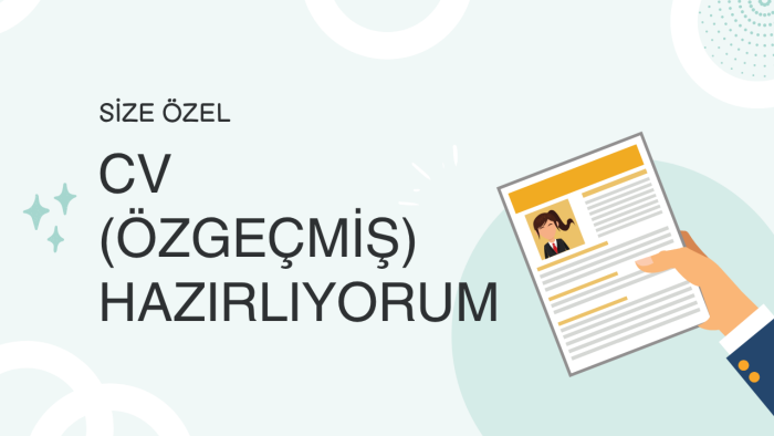 profesyonel CV hazırlarım