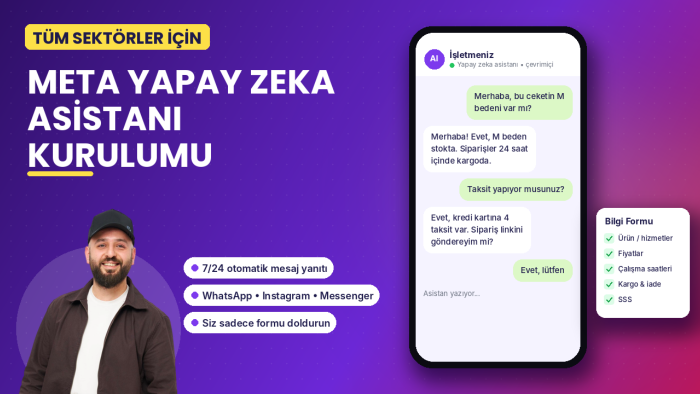 Meta yapay zeka asistanını WhatsApp ve Instagram'a kurarım
